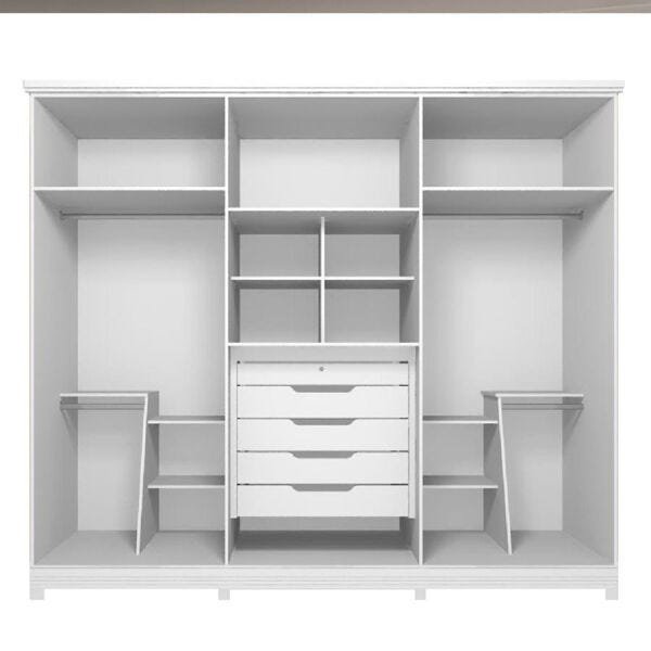 Guarda-Roupa Lombardy 274cm com 6 Portas Branco OOL - 2