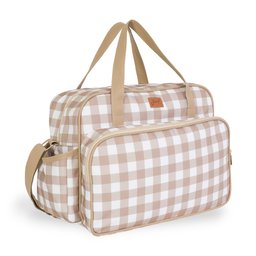 Bolsa Maternidade Vichy Bege Just Baby - 1