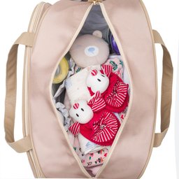 Bolsa Maternidade Vichy Bege Just Baby - 5