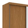 Guarda-Roupa Yasmin 216cm com 1 Porta Espelhada Nogueira / Branco Flex OOL - 7