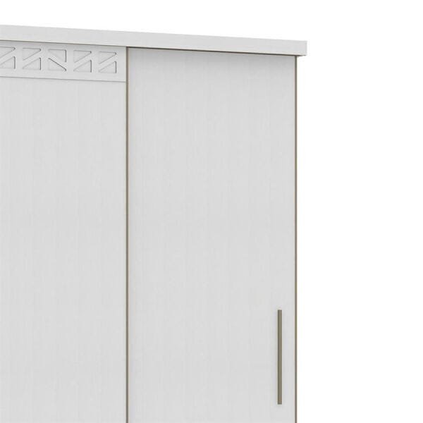 Guarda-Roupa Orlando 250cm com 3 Portas de Correr Branco Tx OOL - 2