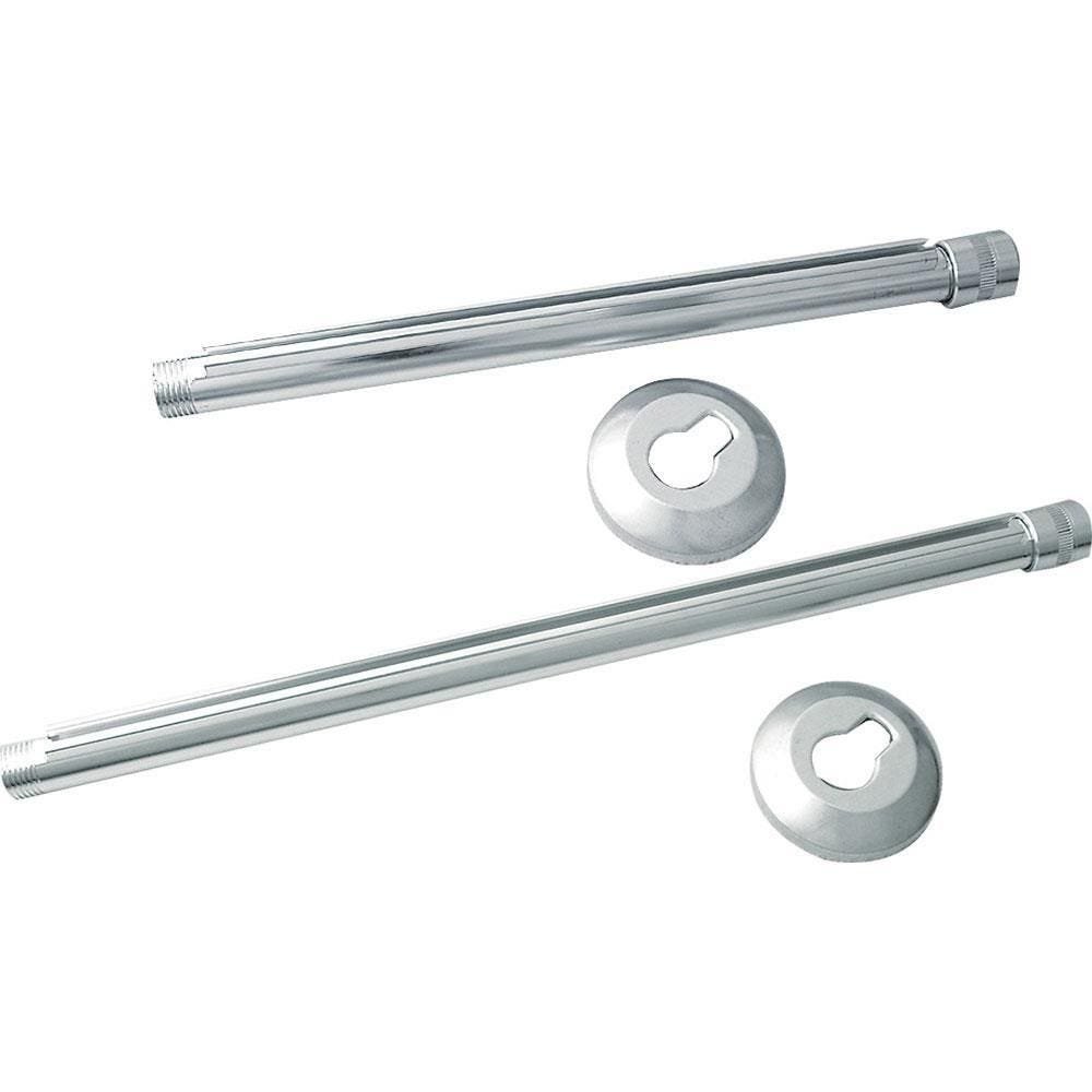 Braço de Chuveiro 40cm com Canopla e Luva de Alumínio - 11540 - Garden - 1