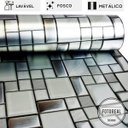 Ver imagem 2 de Papel de Parede Lavavel para Cozinha Revestimento Fosco Pastilha Metálica Glamour - 0,58 x 1,00m