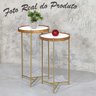 Mesa Canto Lateral Kit Mesinha Apoio Conjunto Pequena Rustico Ambiente Casa Recepção Madecor Mesa la - 4