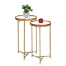 Mesa Canto Lateral Kit Mesinha Apoio Conjunto Pequena Rustico Ambiente Casa Recepção Madecor Mesa la - 1