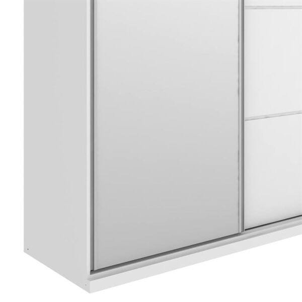 Guarda-Roupa Tanato 174,5cm com 3 Gavetas e 7 Nichos 100% MDF Branco - 2