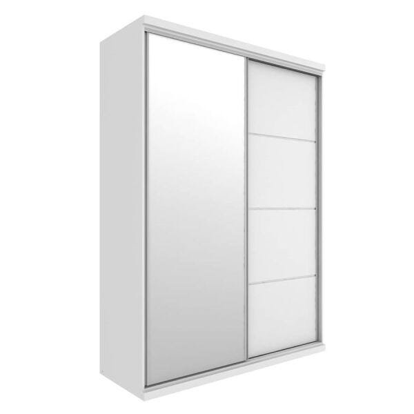 Guarda-Roupa Tanato 174,5cm com 3 Gavetas e 7 Nichos 100% MDF Branco - 1