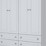Guarda-Roupa Anlur 158cm com 4 Portas e 4 Gavetas Branco - 4