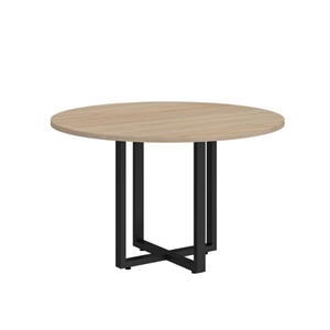 Mesa Reunião Redonda Web25 1,20 Pé Quadro Calvi / Preto