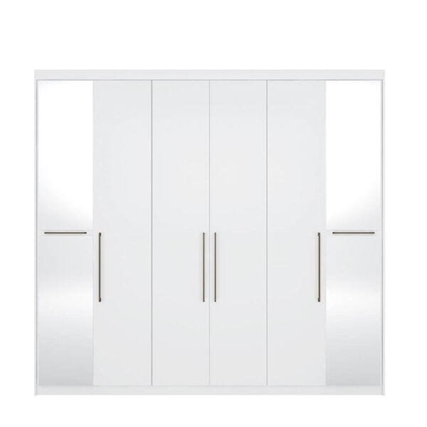 Guarda-Roupa Conra com Espelhos e 6 Portas Branco Dst - 3