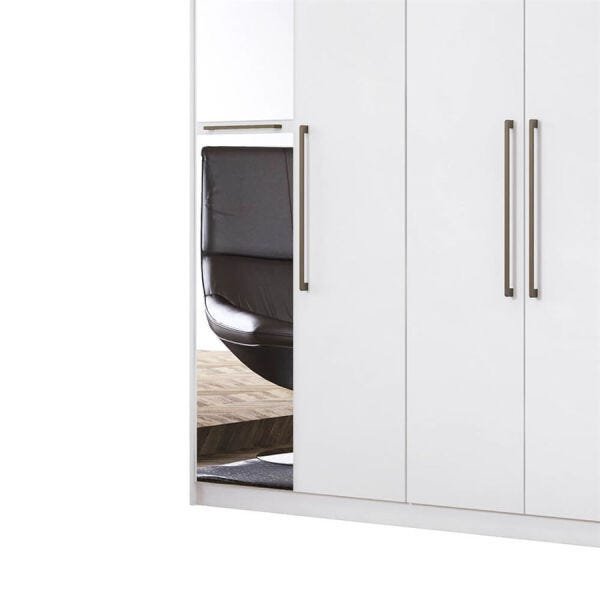 Guarda-Roupa Conra com Espelhos e 6 Portas Branco Dst - 6