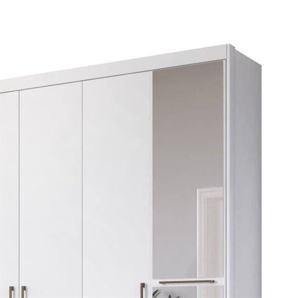 Guarda-Roupa Conra com Espelhos e 6 Portas Branco Dst - 2