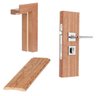 Kit Porta de Madeira Maciça 35Mm Frise 210x80 Madebal - 5