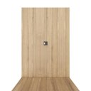 Ver imagem 4 de Mesa de Escritório com Painel para TV F5 Moderno sem Gavetas 200cm Macadâmia com Branco