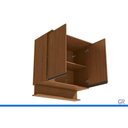 Ver imagem 4 de Armário Modulado Aéreo 2 Portas 90cm Liga Canela Kappesberg