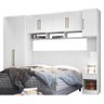 Quarto Modulado Casal Módena Composição 4 Branco - PR Móveis - 1