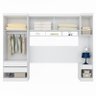 Quarto Modulado Casal Módena Composição 4 Branco - PR Móveis - 3
