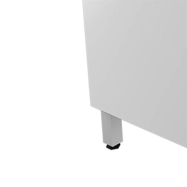 Balcão Cleto 60cm com 1 Porta Malbec / Branco OOL Sem Tampo - 4