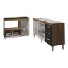 Balcão Cozinha Gabinete de Pia 160 Cm Estela e Balcão para Fogão Cooktop 5 Bocas e Forno Elétrico Al - 5