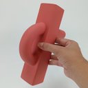 Ver imagem 3 de Vaso Erick Decorativo Cachepô Enfeite 24x19x5cm Cerâmica Coral