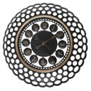 Ver imagem 1 de Relógio De Parede Vazado Preto Para Sala De Estar Escritórios 49,5cm