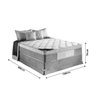 Cama Box Casal Estofama Colchão com Atila com Molas Ensacadas Dst - 4