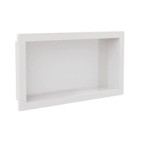 Nicho para Embutir 30x60cm Plástico Alto Brilho Branco Arquitech
