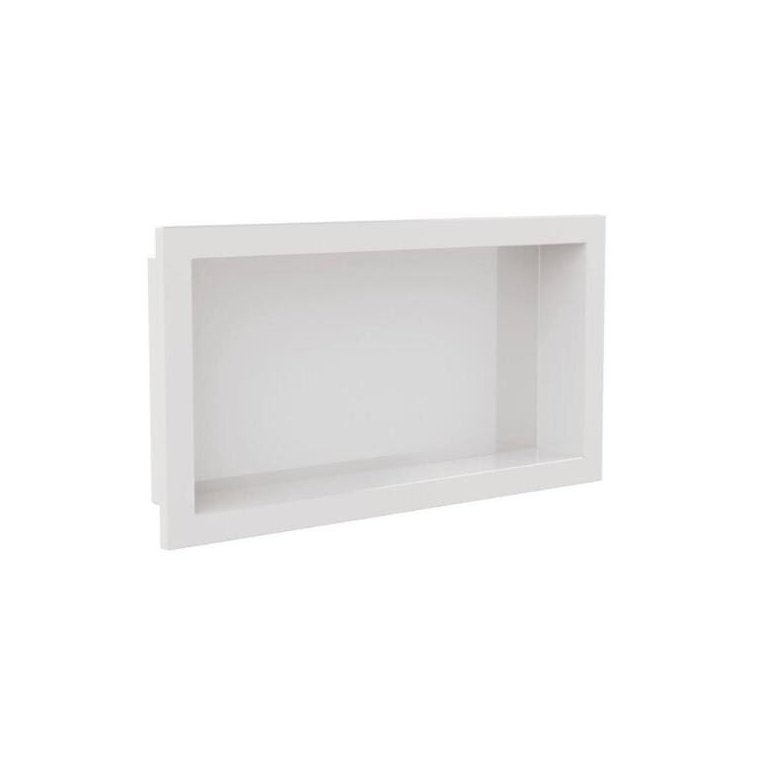 Nicho para Embutir 30x60cm Plástico Alto Brilho Branco Arquitech