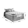 Cama Box King Estofama Colchão com Atila com Molas Ensacadas Dst - 6