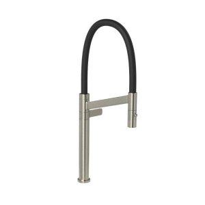 Torneira Cozinha Mesa Bica Alta Colore Inox/Preta 1189.INX.PT - Deca