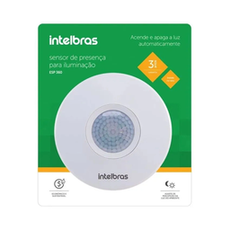 Sensor Presença Iluminação Lampada Teto Sobrepor Embutir Intelbras Espi360 - 9