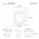 Ver imagem 4 de Assento Sanitário Poliéster Oxford Branco para vaso Deca 6lpf