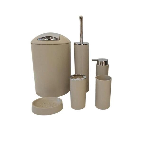Kit Acessórios para Banheiro 0 Bege ST50344 NDI - 1