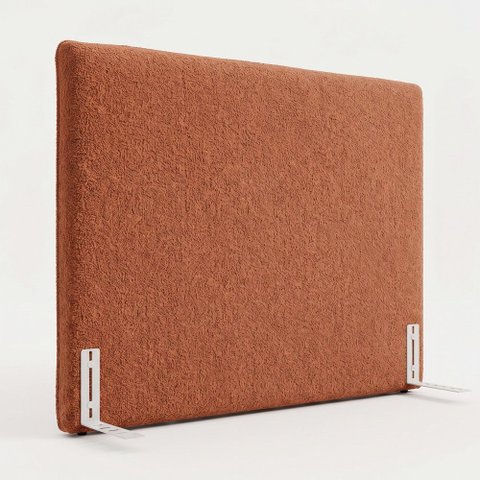 Cabeceira para Cama Box Queen Size Mirella 160cm Moderna com Frame Bouclê Terracota - Desk Design