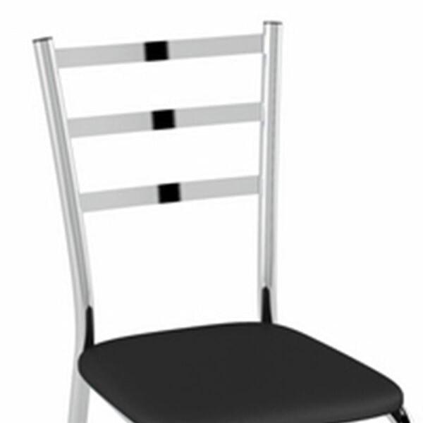 Cadeira Garnizéia com Assento Estofado Diversas Cores Ool Preto - 3