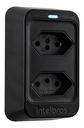 Ver imagem 1 de Tomada Dupla Protetor Elétrico Contra Surtos Intelbras Eps 302 Bivolt Preto