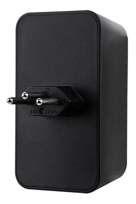 Tomada Dupla Protetor Elétrico Contra Surtos Intelbras Eps 302 Bivolt Preto - 5