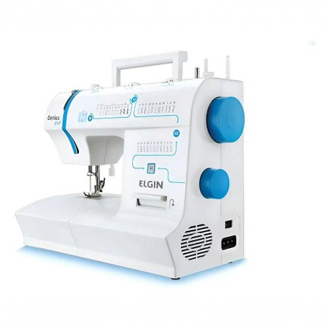 Máquina de Costura Elgin Jx-4035 Genius Plus 31 Pontos Doméstica Branco 110V