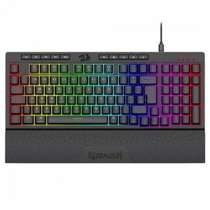 Teclado Gamer Redragon Shiva 98 - Abnt2 - Iluminação Rgb - Apoio de Pulso - Preto - K515-rgb Pt
