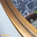 Ver imagem 3 de Espelho Grande Oval Moldura Dourada 80x50