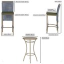 Ver imagem 2 de Mesa Bistro e 4 Banquetas Roma Fendi Corda Náutica 13 Trama Prata