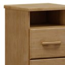 Ver imagem 5 de Mesa Cabeceira 44cm para Quarto 2 Gavetas Eduarda Freijó F07 - Mpozenato