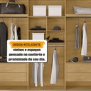 Ver imagem 4 de Guarda-Roupa Casal com 6 Portas com 4 Gavetas Internas e Maleiro Amsterdã Ii