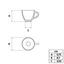 Ver imagem 2 de Xícara e Pires de Café Porcelana 100ml Tramontina Atena Branca Mesa Posta