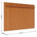 Ver imagem 3 de Rack Bancada Ambiente Classic 2 Gav+Painel para TV Suspenso Ripado Loft 2.2 Off White Nature Imcal