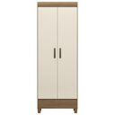 Ver imagem 3 de Armário Multiuso Thales S01 2 Portas 3 Prateleiras 60cm Marrom Mpozenato