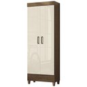 Ver imagem 5 de Armário Multiuso Thales S01 2 Portas 3 Prateleiras 60cm Marrom Mpozenato