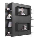 Ver imagem 5 de Cama de Casal Articulável Vertical com Estante Grafite