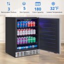 Ver imagem 3 de Takywep Frigobar 24 Pol 180 Latas Aço Inox Prata para Exterior