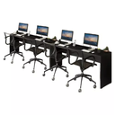 Ver imagem 2 de Mesa Escritório Plataforma de Parede 4 Lugares - 3,60 + Caixa Tomada!! Atacadão Moveis Escritório